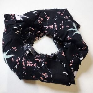 Infinity Scarf With Bird And Flower Designs